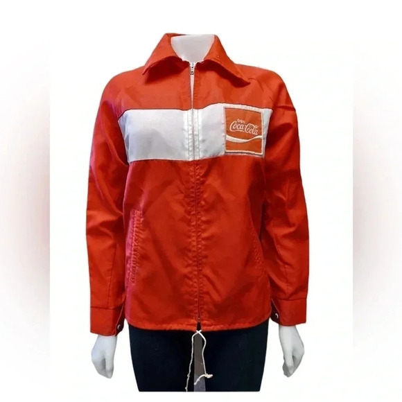 Apollo Brand Vintage Coca-Cola Windbreaker Jacket  Size Small - Picture 1 of 10